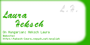 laura heksch business card